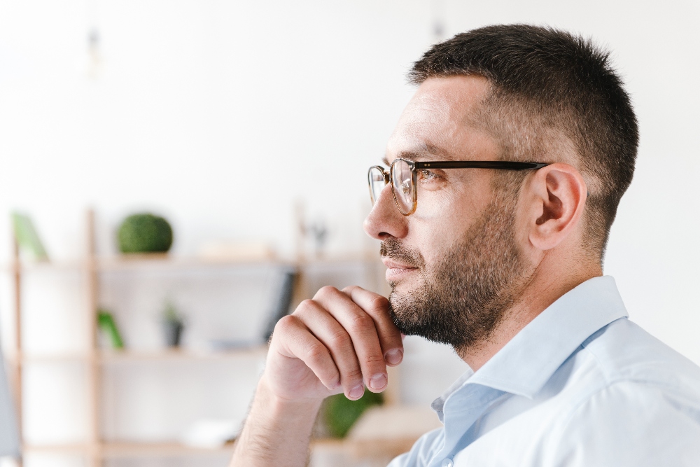 man thinking